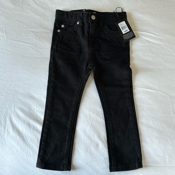 NWT- 7 for all mankind- boys size 24M black jeans - Picture 1 of 3